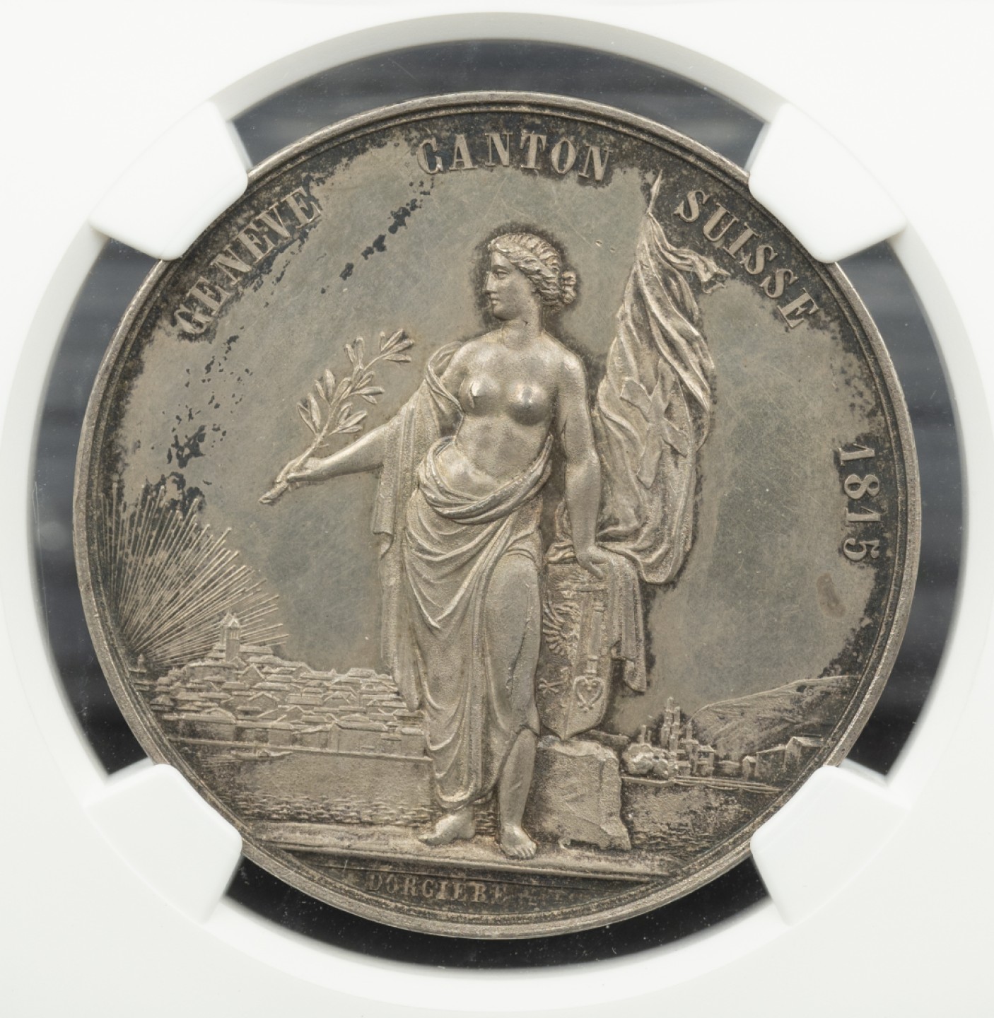 万国钱币拍卖第005期 1851瑞士日内瓦射击节大银章
