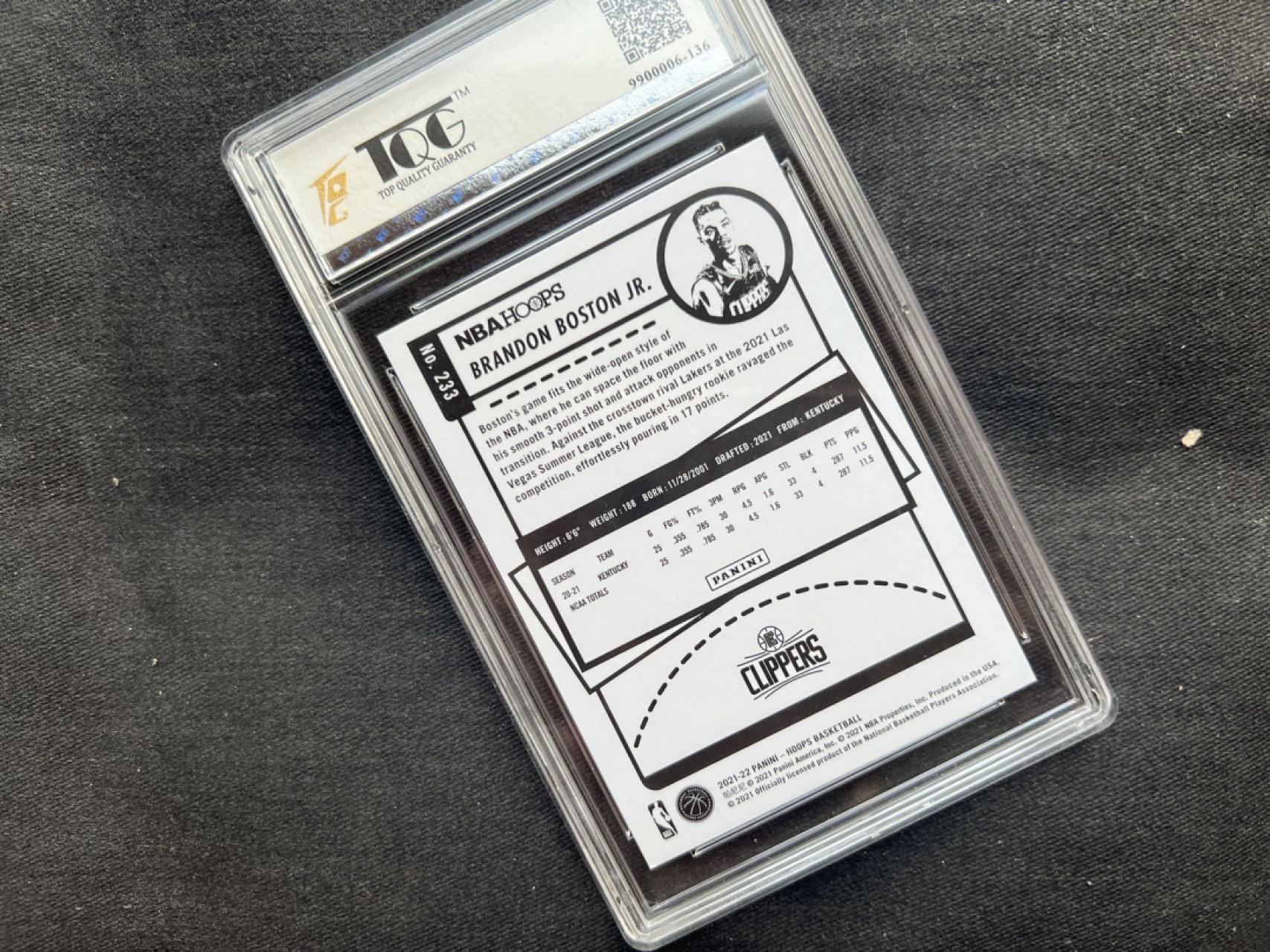 【稀奇送评】福利限时拍专场【第11期】 【帕尼尼】2021 小波士顿