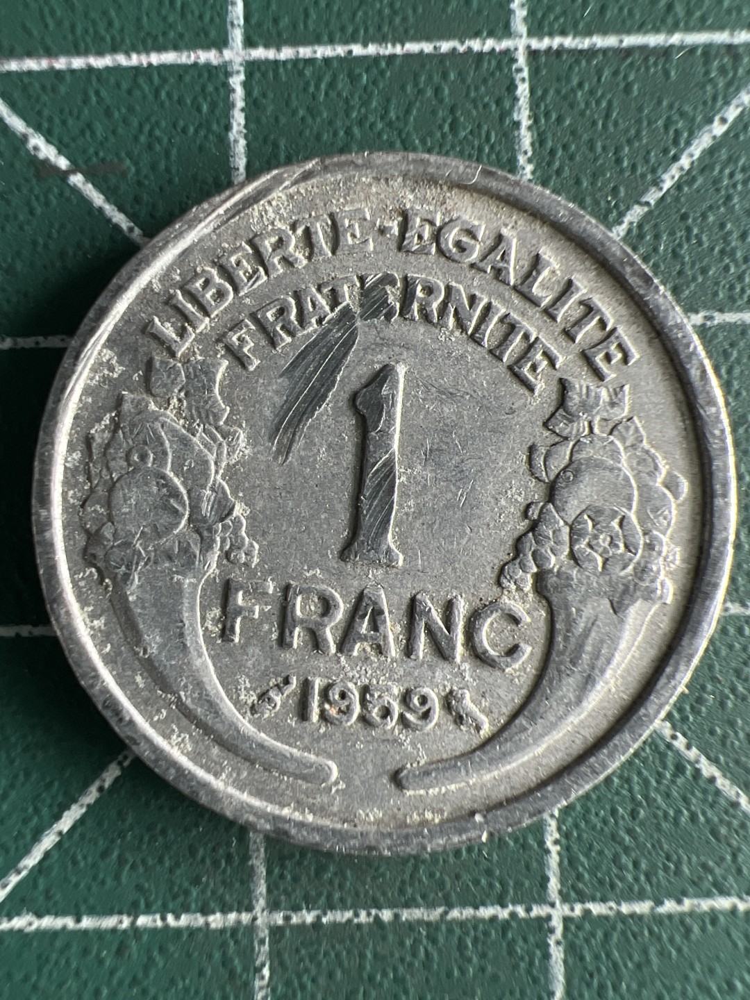 泡泡堂第268期  世界硬币邮票 （无押金，捡漏，全场20包邮，偏远地区除外，接收代拍业务） 法国一法郎