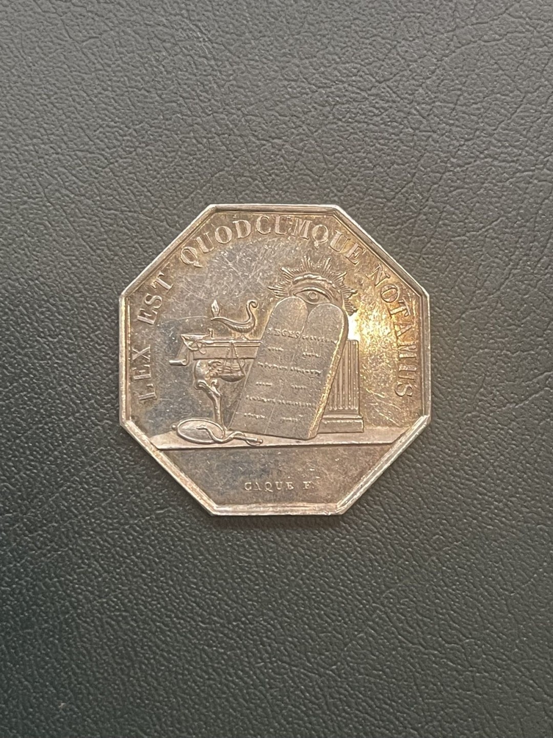 第八场，欧洲艺术章牌代币拍卖（实时专场，机器自动拍卖，请提前出好价格） 法国公证处八角银章