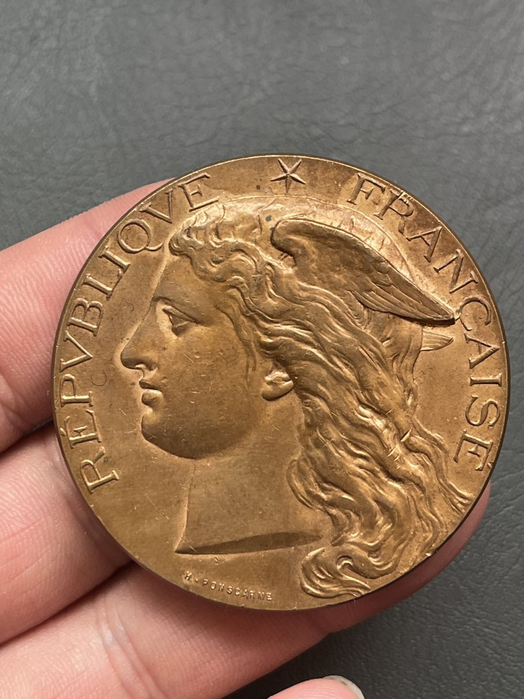 第八场，欧洲艺术章牌代币拍卖（实时专场，机器自动拍卖，请提前出好价格） 法国经典墨丘利商业农业艺术铜章