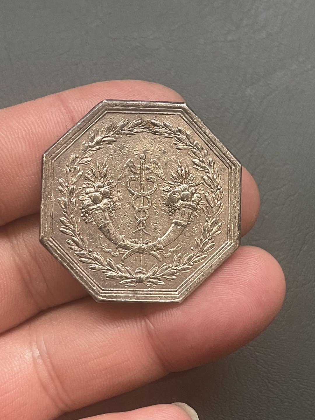 第八场，欧洲艺术章牌代币拍卖（实时专场，机器自动拍卖，请提前出好价格） 法国早期1776年贴现银行八角银章