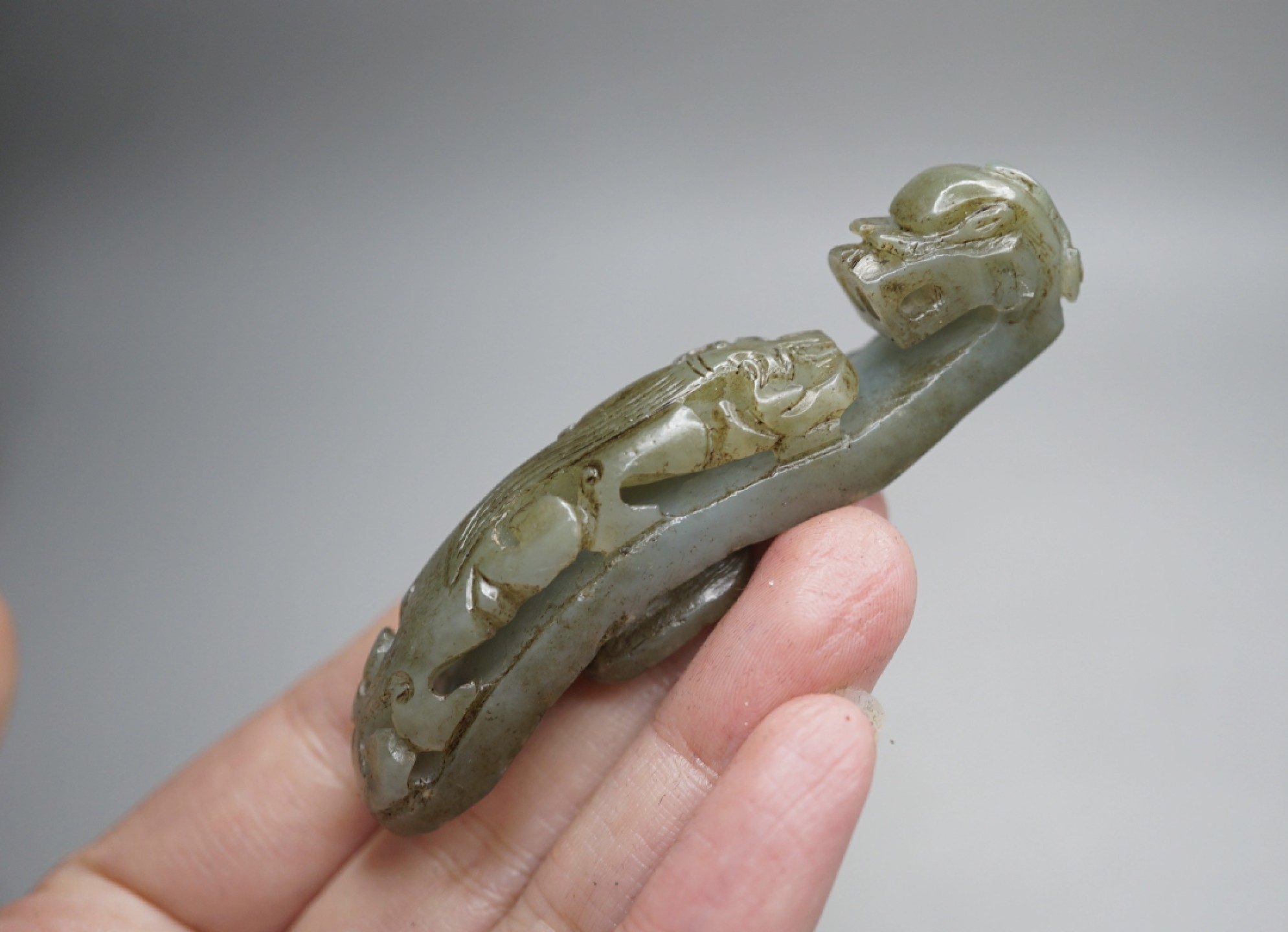 ｜冷门出品｜精选专拍·第贰拾场· 苏工和田玉龙勾配饰
