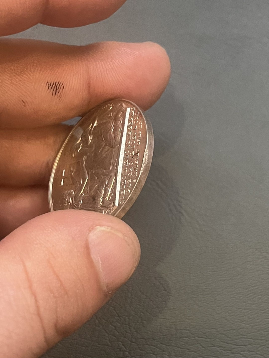 第八场，欧洲艺术章牌代币拍卖（实时专场，机器自动拍卖，请提前出好价格） 法国结婚纪念银章（边有伤）