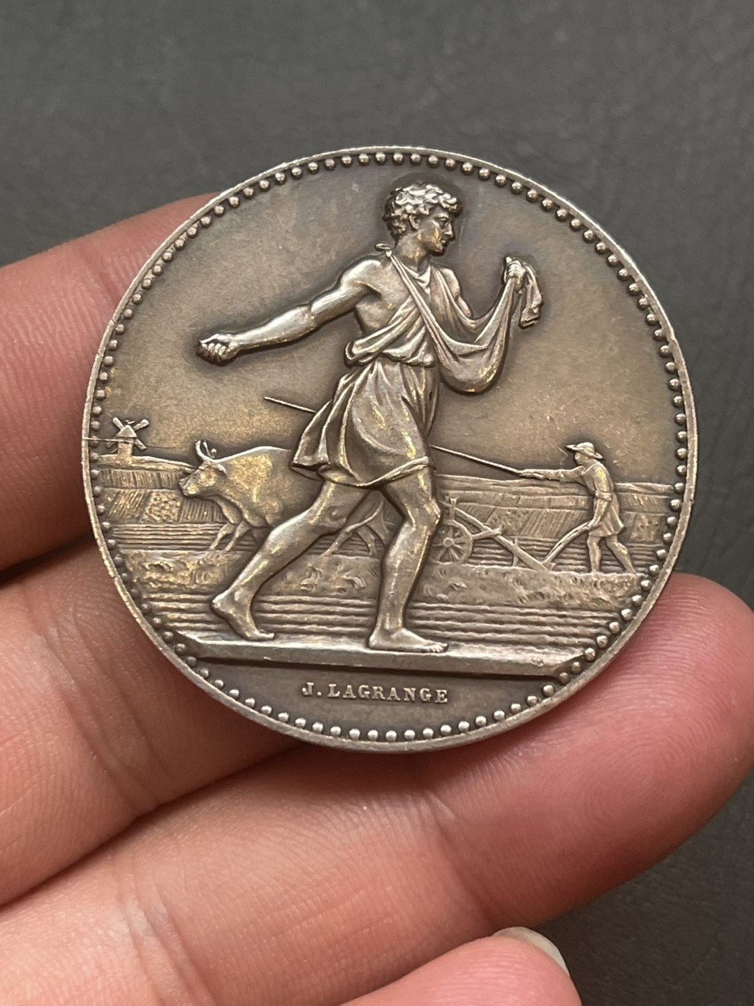 第八场，欧洲艺术章牌代币拍卖（实时专场，机器自动拍卖，请提前出好价格） 法国农业播种者银章