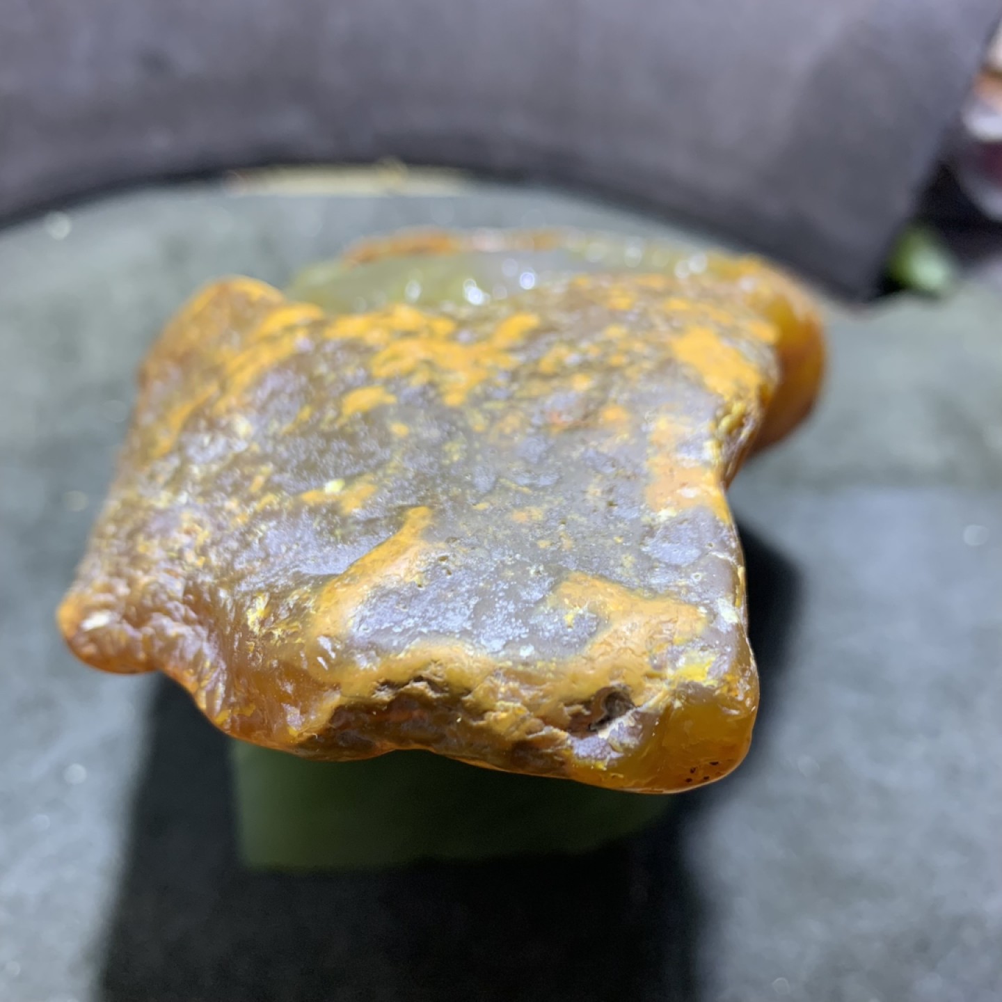 精美天然巴西玛瑙原石雕刻大展宏图摆件一个