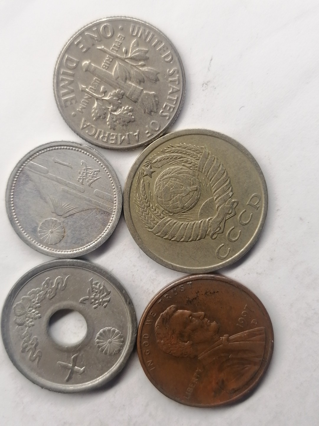 世界钱币，中国古钱专场 外币五枚