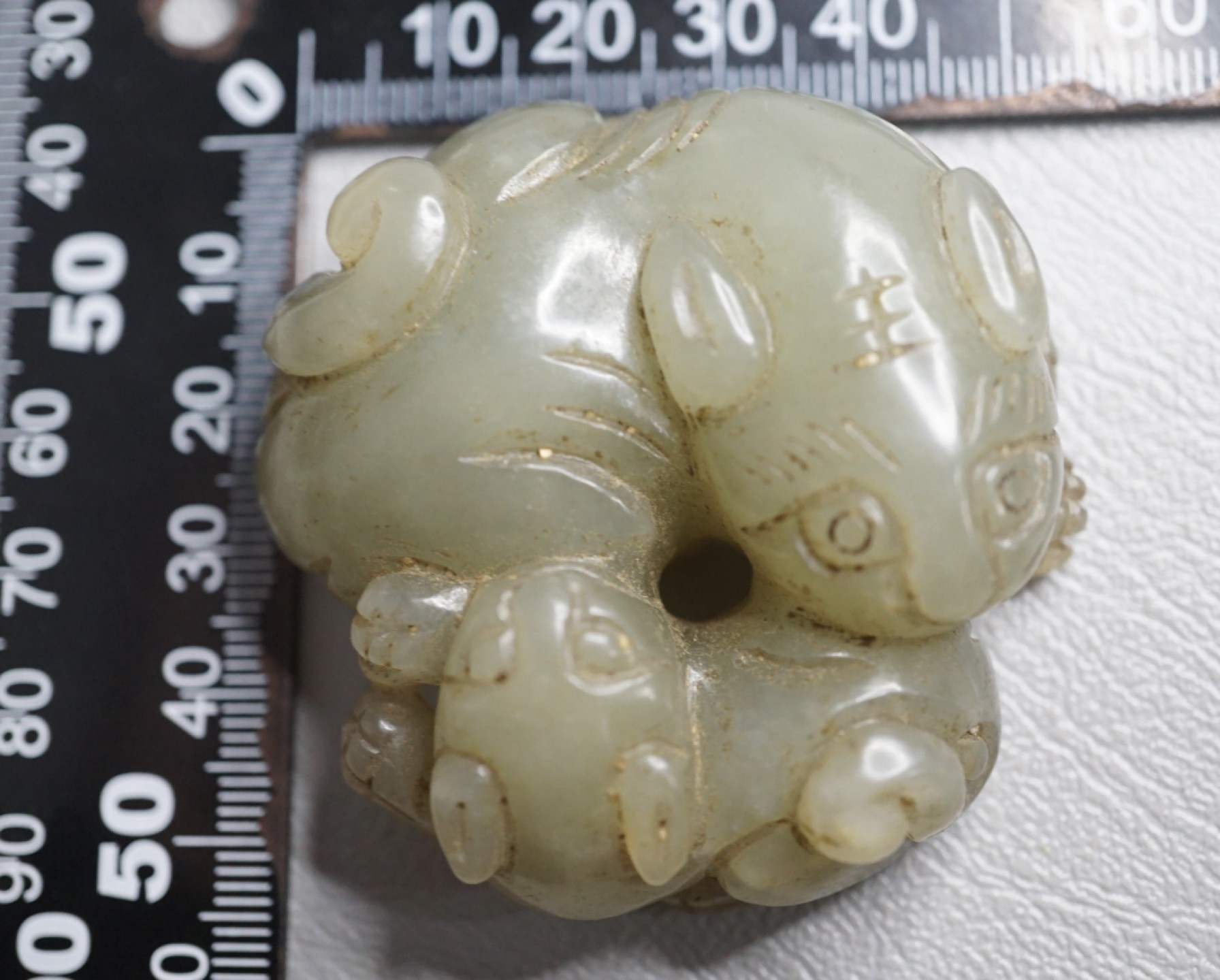 ｜冷门出品｜精选专拍·第贰拾壹场· 苏工和田玉双虎兽配饰
