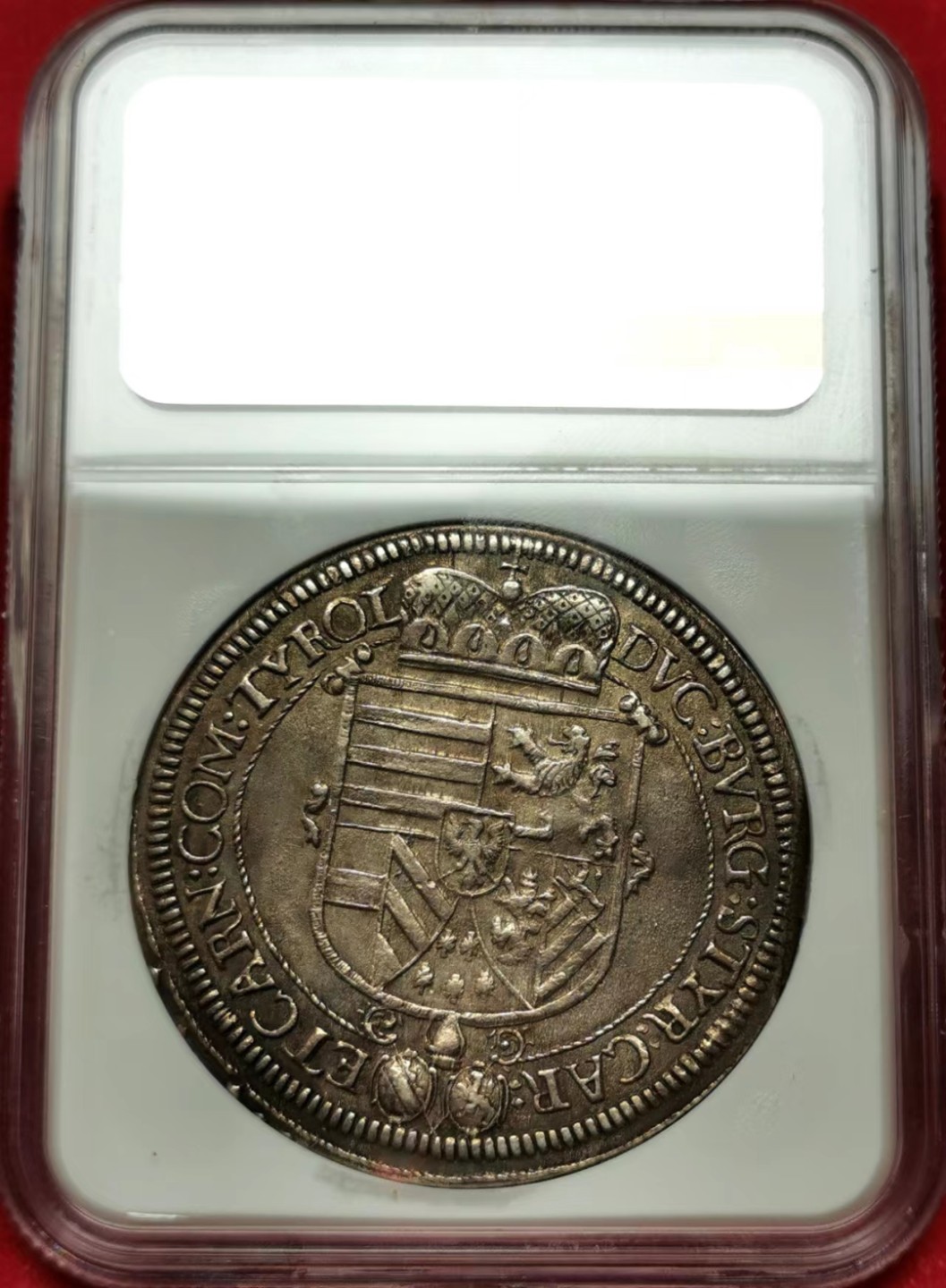 凡希社世界钱币微拍第二百三十四期 荐！1620神罗列奥波德主教泰勒NGC-AU58包浆醇厚！