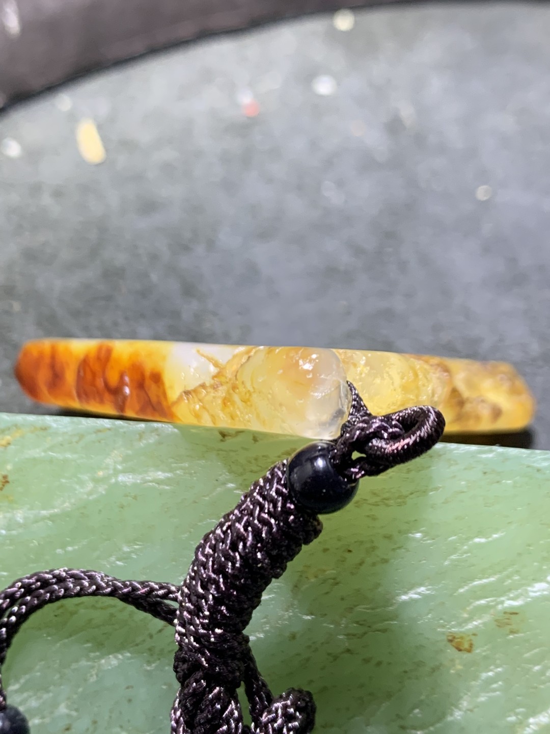放福利！天然马达加斯加冰皮原皮玛瑙雕刻葫芦牌子一块