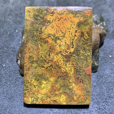 精美高玉化战国红玛瑙草花纹牌子一个！ - 精美高玉化战国红玛瑙草花纹牌子一个！