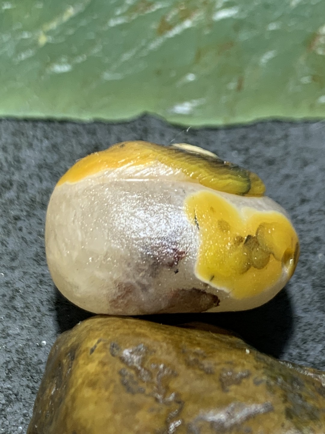 精美冰飘天眼战国红玛瑙手工俏色巧雕鹦鹉吊坠一个