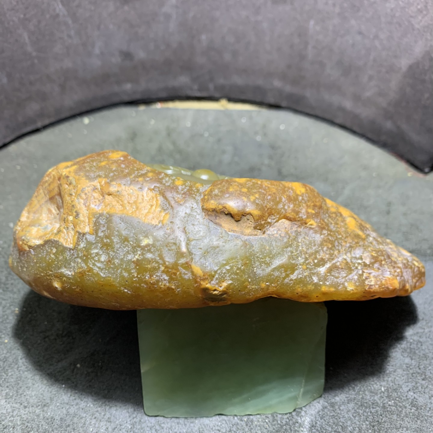 精美天然巴西玛瑙原石雕刻大展宏图摆件一个