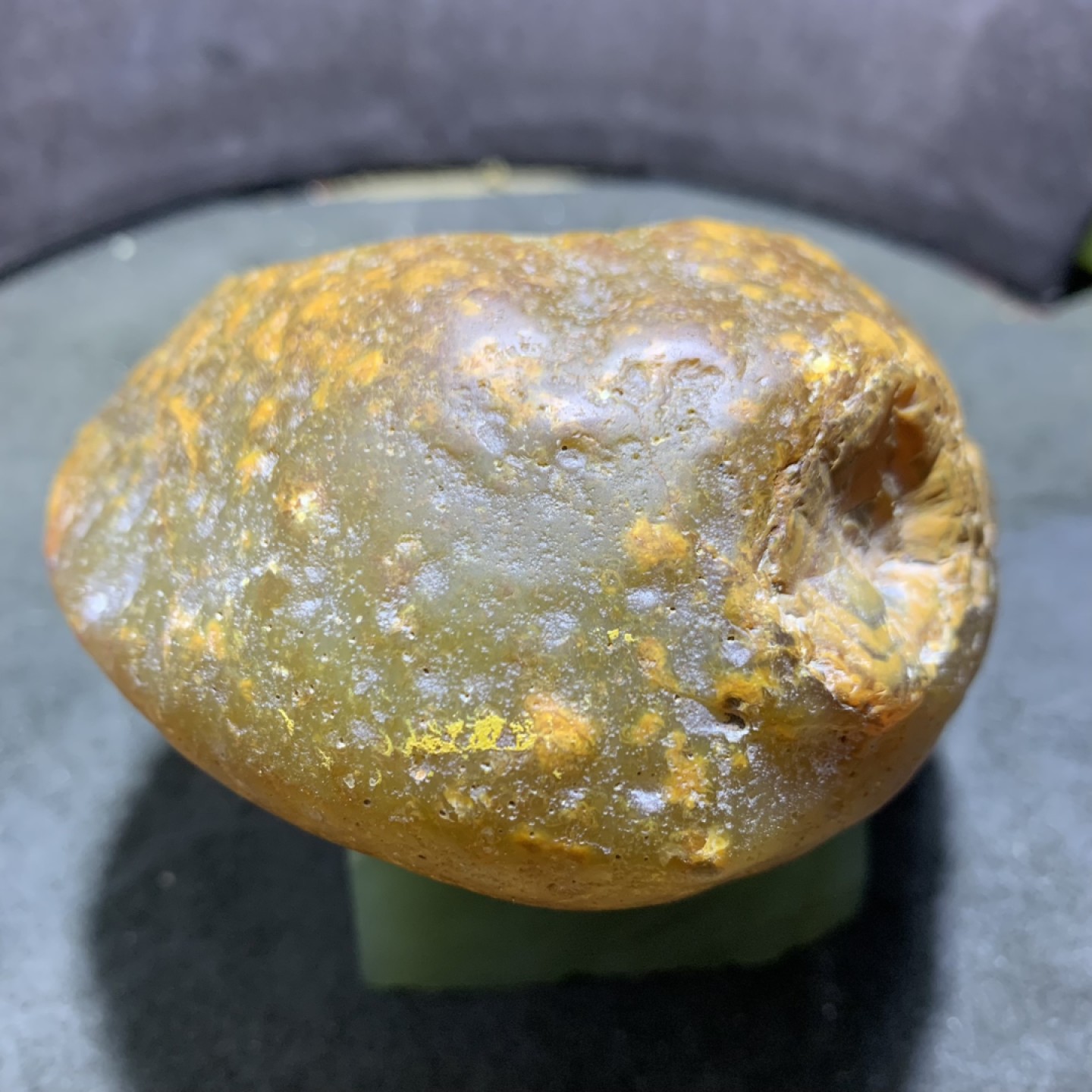 精美天然巴西玛瑙原石雕刻大展宏图摆件一个