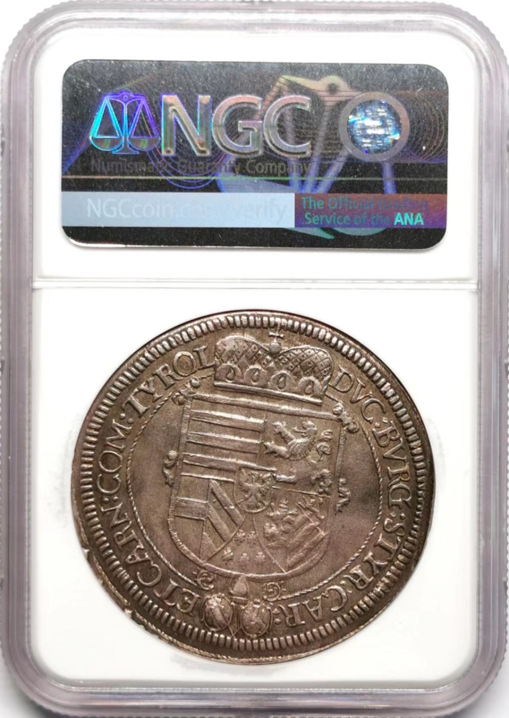 凡希社世界钱币微拍第二百三十四期 荐！1620神罗列奥波德主教泰勒NGC-AU58包浆醇厚！