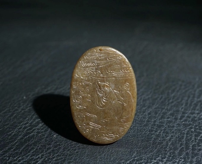 ｜冷门出品｜精选专拍·第贰拾壹场· 明清工老和田玉人物子冈牌挂件