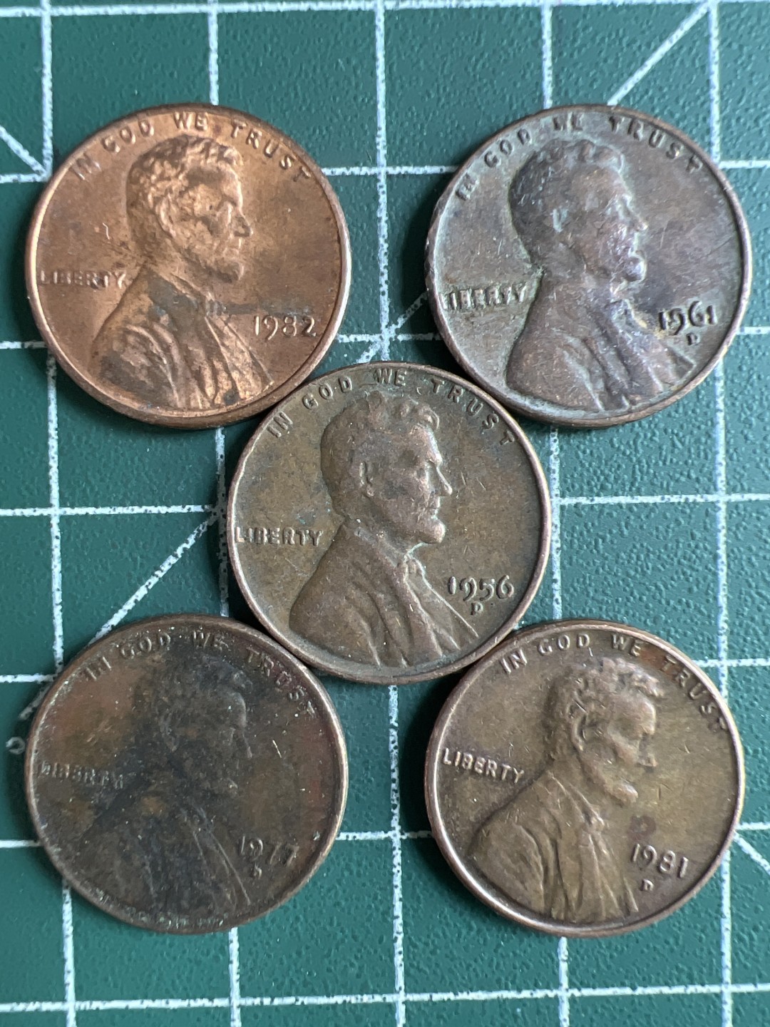 泡泡堂第285期  世界硬币 （无押金，捡漏，全场20包邮，偏远地区除外，接收代拍业务） 一美分五枚