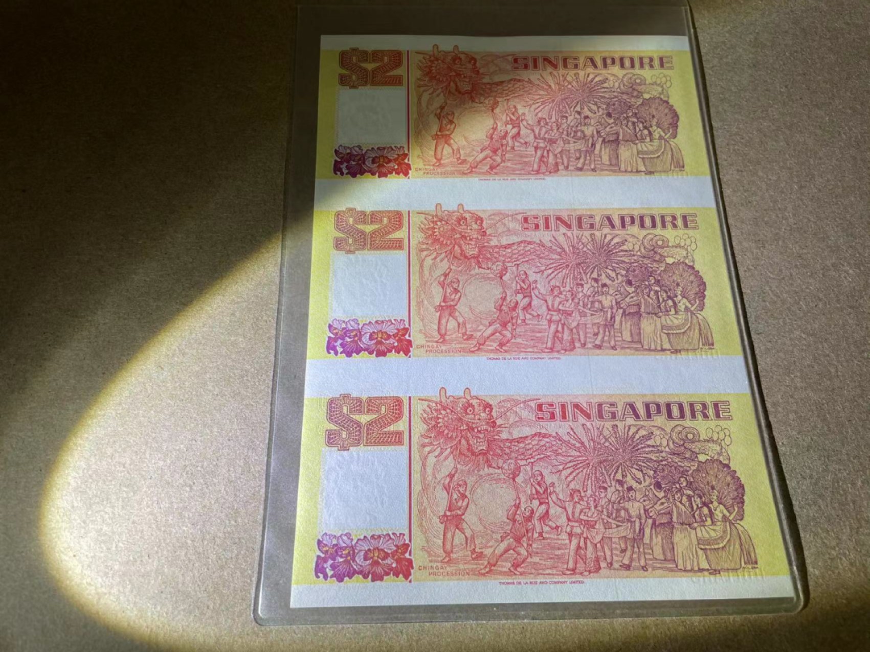 【Blue Auction】✨世界纸币精拍第309期——莫总专场XVII【精】 【三联体】新加坡 船版2元 全新UNC