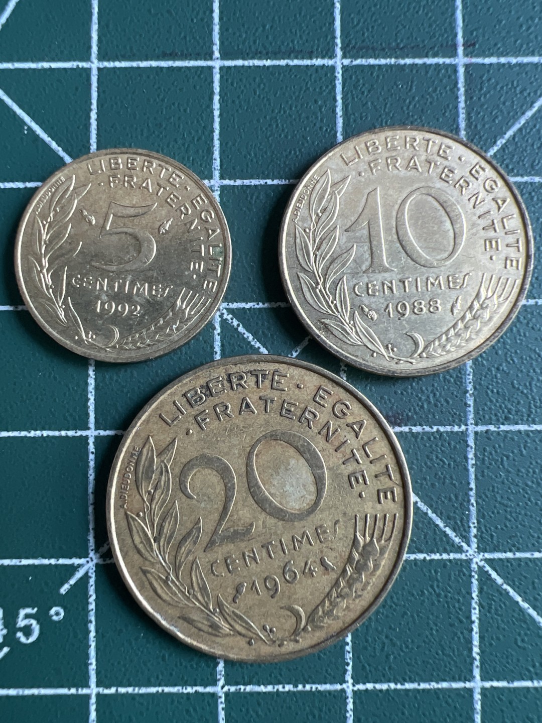 泡泡堂第285期  世界硬币 （无押金，捡漏，全场20包邮，偏远地区除外，接收代拍业务） 法国三枚