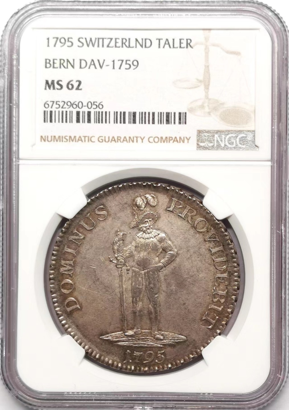 凡希社世界钱币微拍第二百三十四期 荐！1792瑞士伯尔尼泰勒大银NGC-MS62