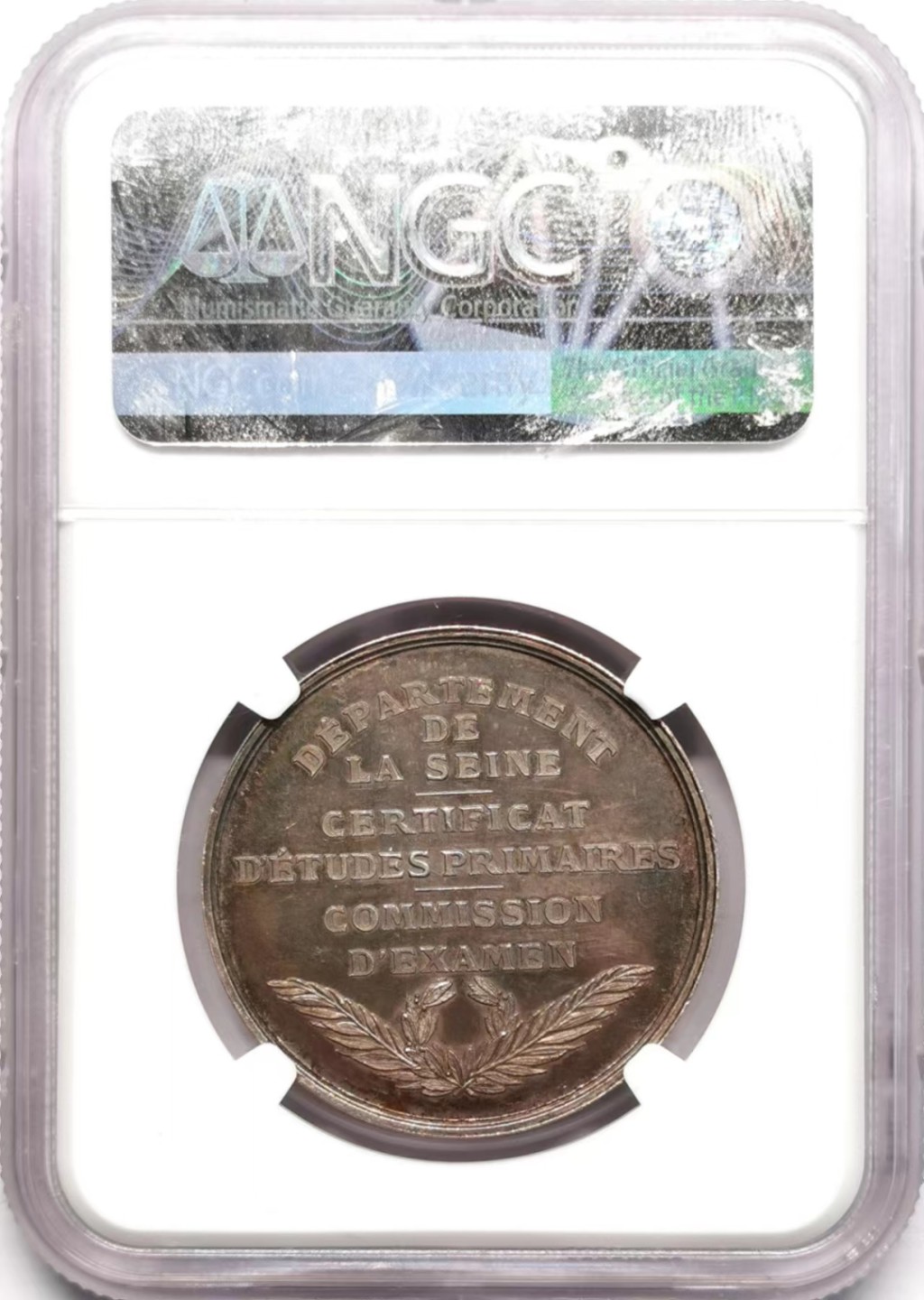 凡希社世界钱币微拍第二百三十四期 十九世纪法国塞纳河考察纪念银章NGC-MS64