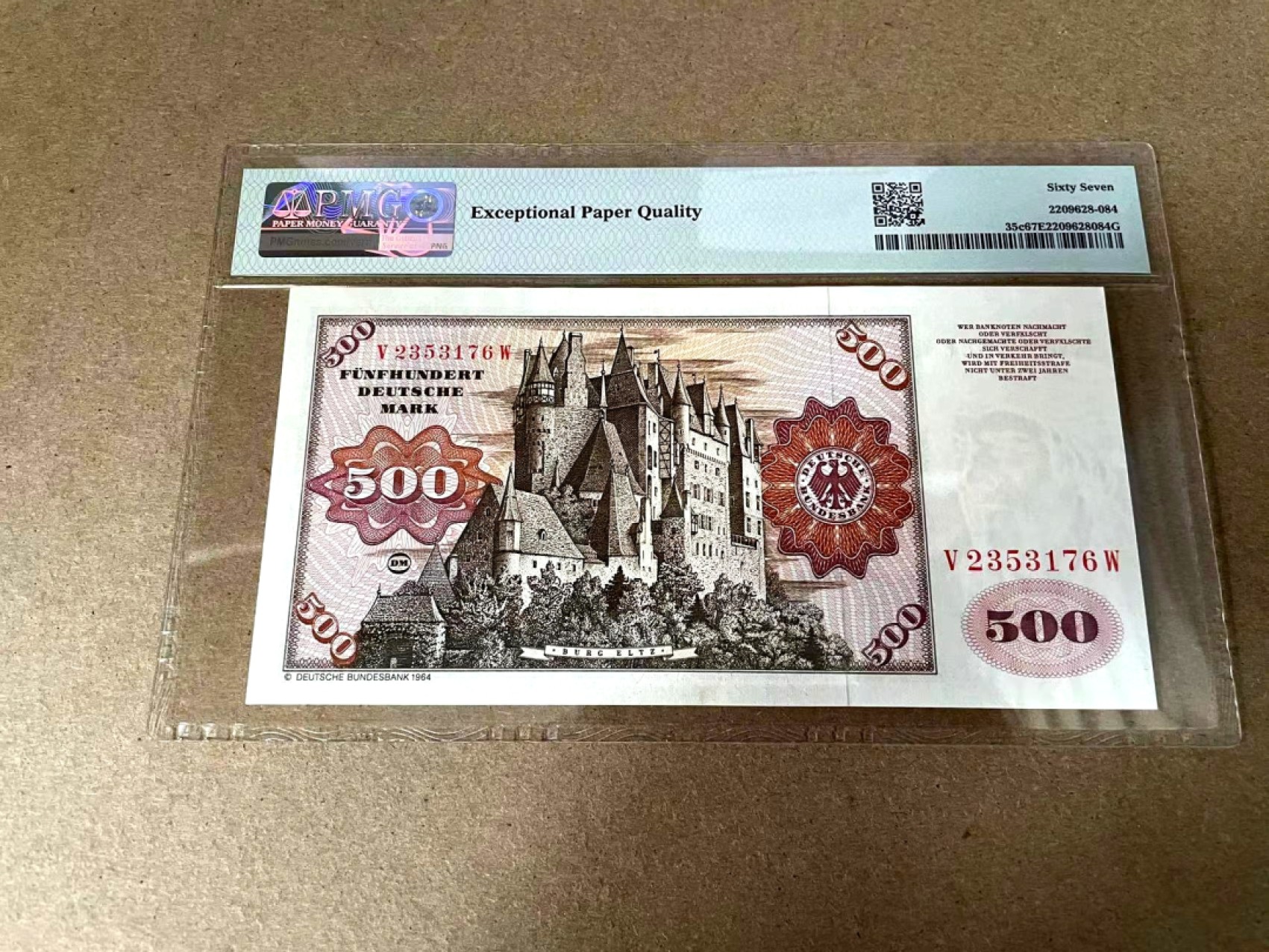 【Blue Auction】✨世界纸币精拍第309期——莫总专场XVII【精】 德国 1980年500马克 经典大副 雕刻精美 PMG67EPQ 高分