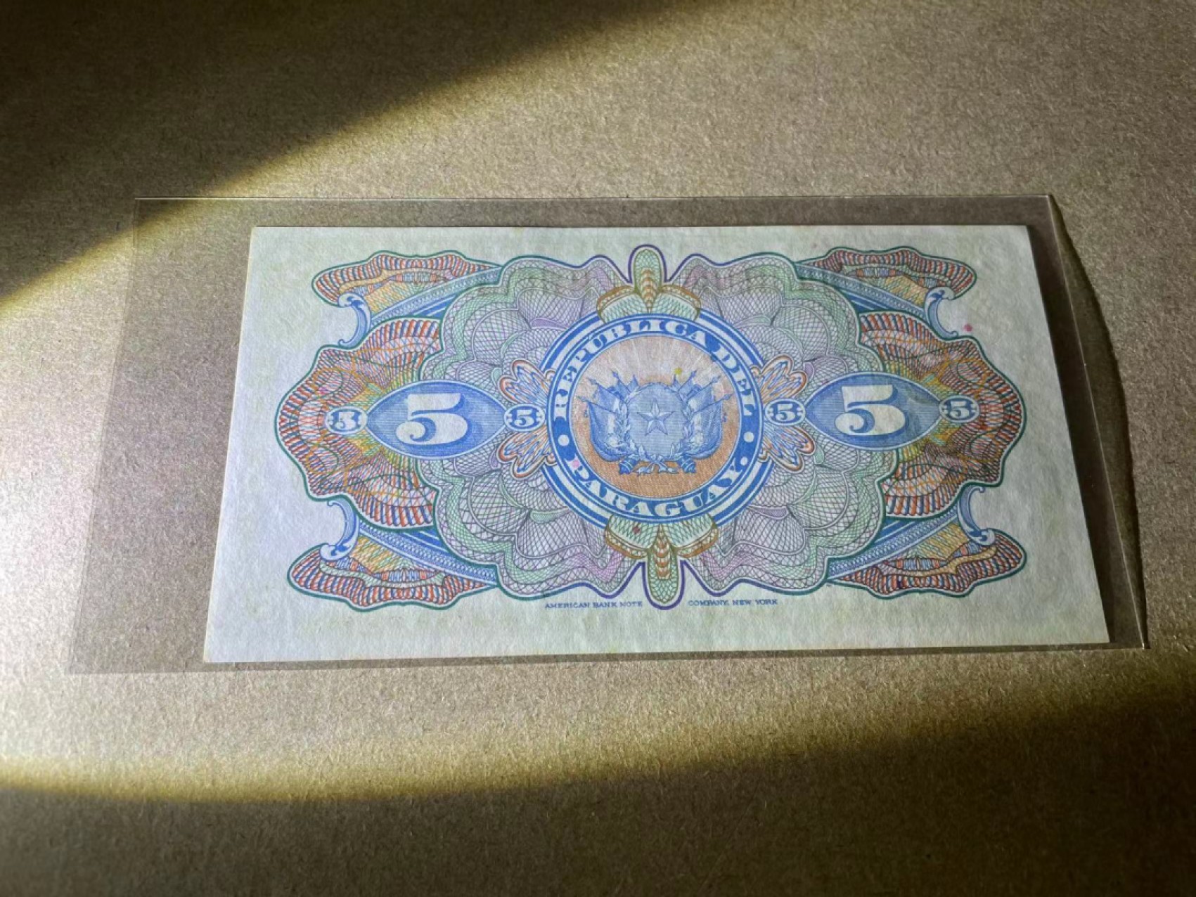 【Blue Auction】✨世界纸币精拍第309期——莫总专场XVII【精】 【A冠无47】巴拉圭 早期 1923年5比索 实钞少见 风景唯美 UNC （荧光下一个小点）