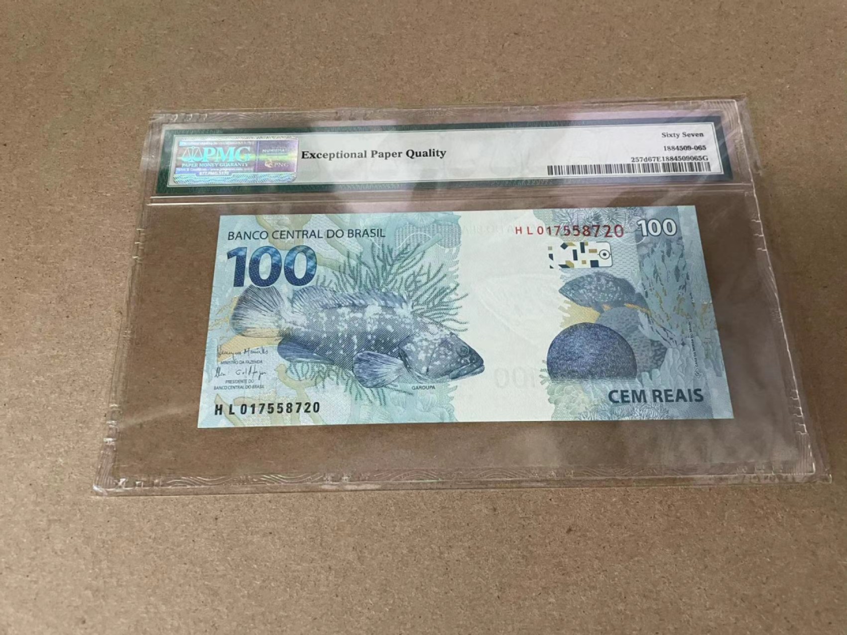 【Blue Auction】✨世界纸币精拍第309期——莫总专场XVII【精】 巴西 2010年100雷亚尔 PMG67EPQ 