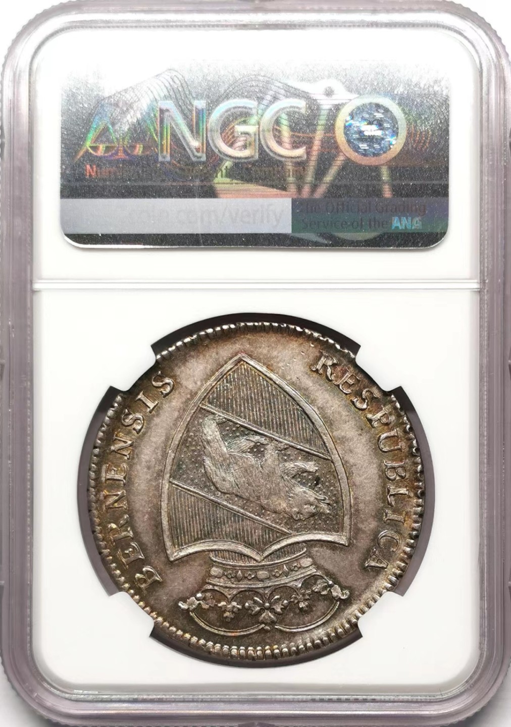 凡希社世界钱币微拍第二百三十四期 荐！1792瑞士伯尔尼泰勒大银NGC-MS62