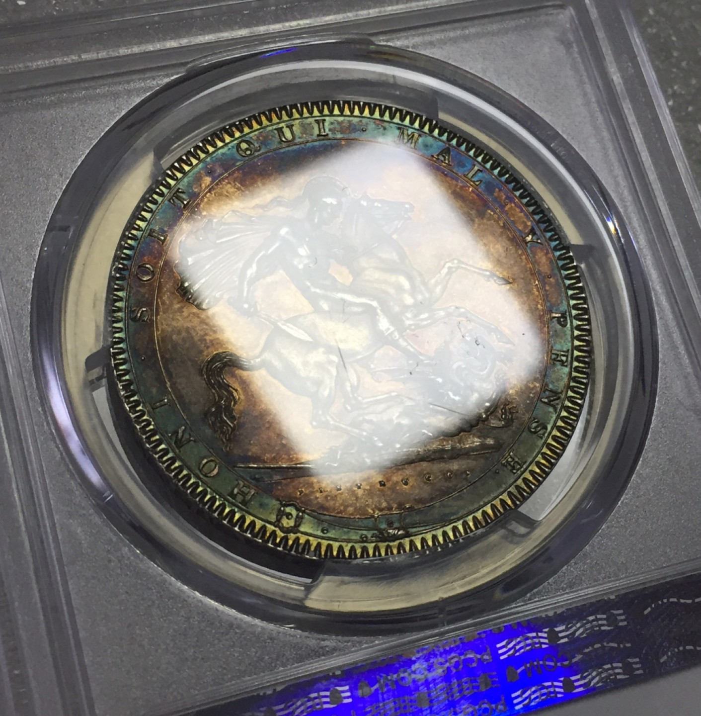 方圆集藏首期专场 PCGSMS63分英国1819年乔治三世马剑银币