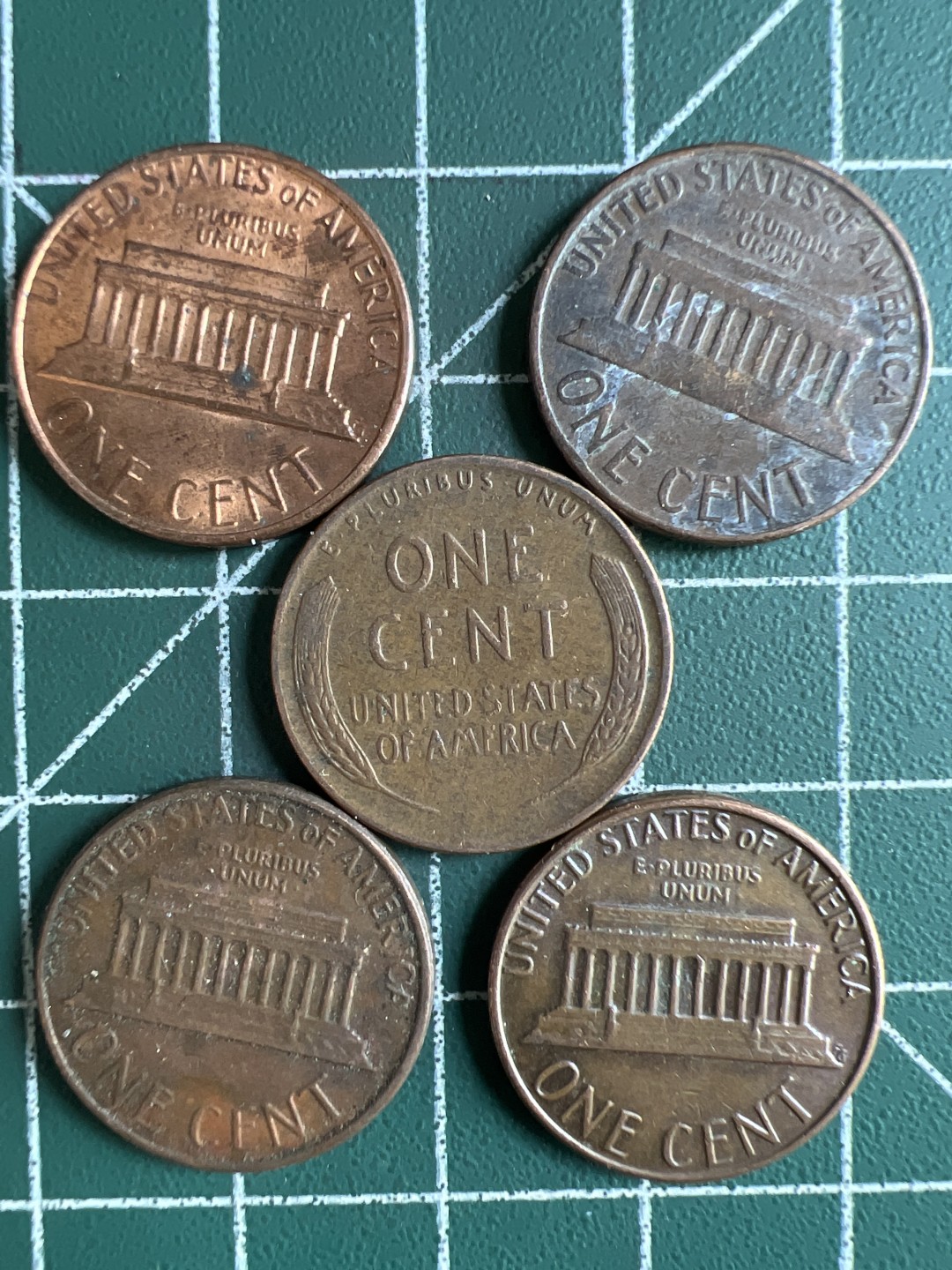 泡泡堂第285期  世界硬币 （无押金，捡漏，全场20包邮，偏远地区除外，接收代拍业务） 一美分五枚