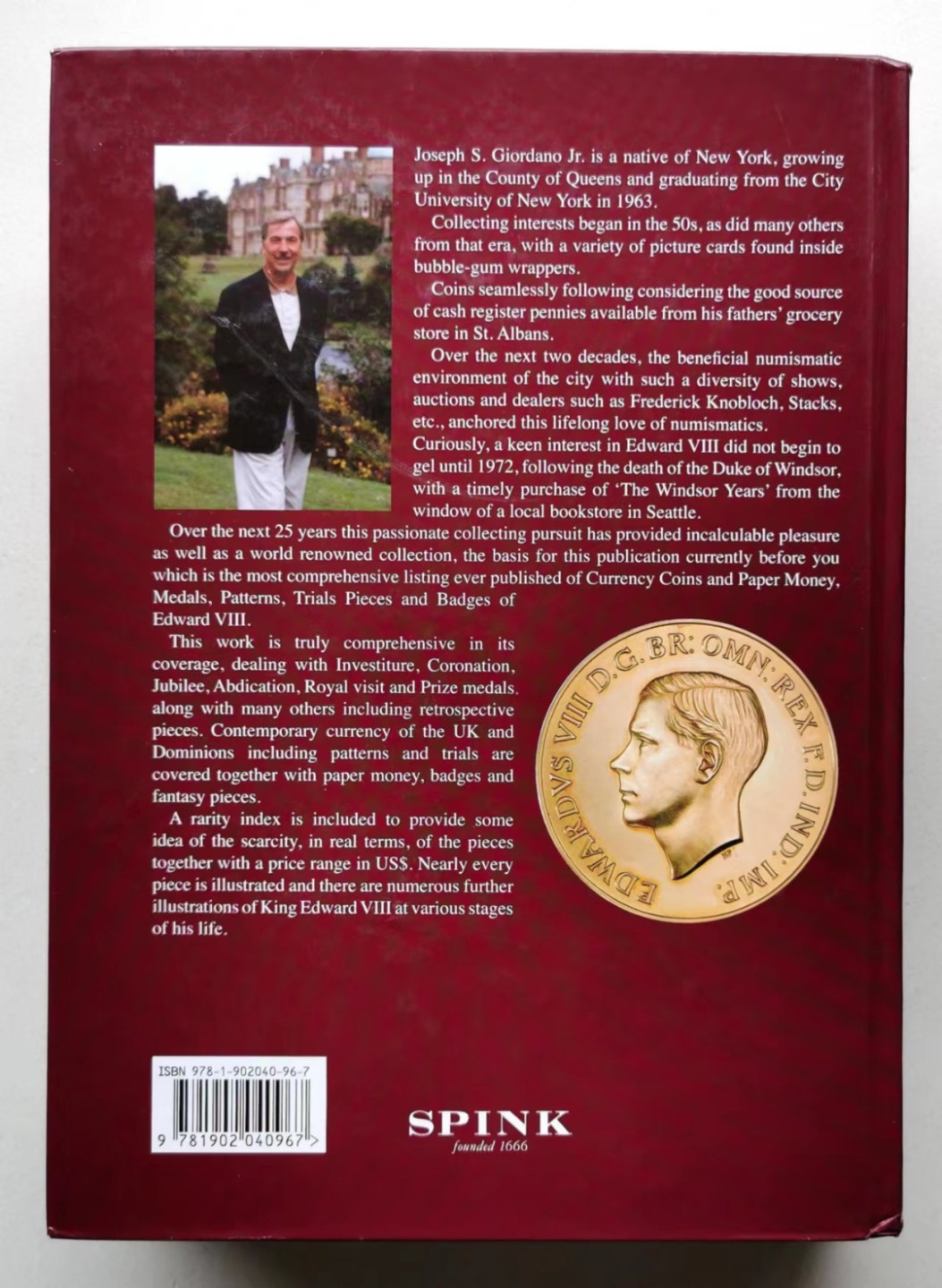 凡希社世界钱币微拍第二百三十四期 《英国爱德华八世币章目录》大十六开 印行350册 八五品