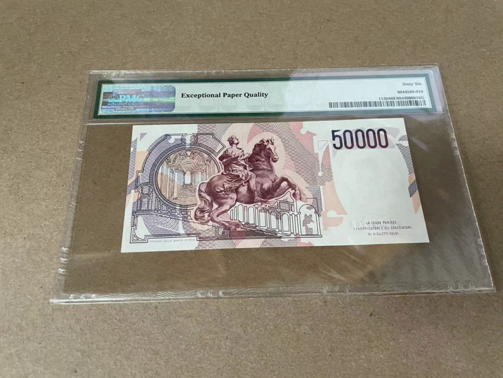 【Blue Auction】✨世界纸币精拍第309期——莫总专场XVII【精】 【b版】意大利 1984年5万里拉 PMG66EPQ 