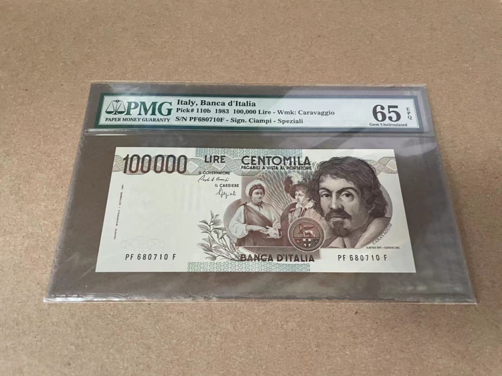 【Blue Auction】✨世界纸币精拍第309期——莫总专场XVII【精】 意大利 1983年10万里拉 PMG65EPQ 