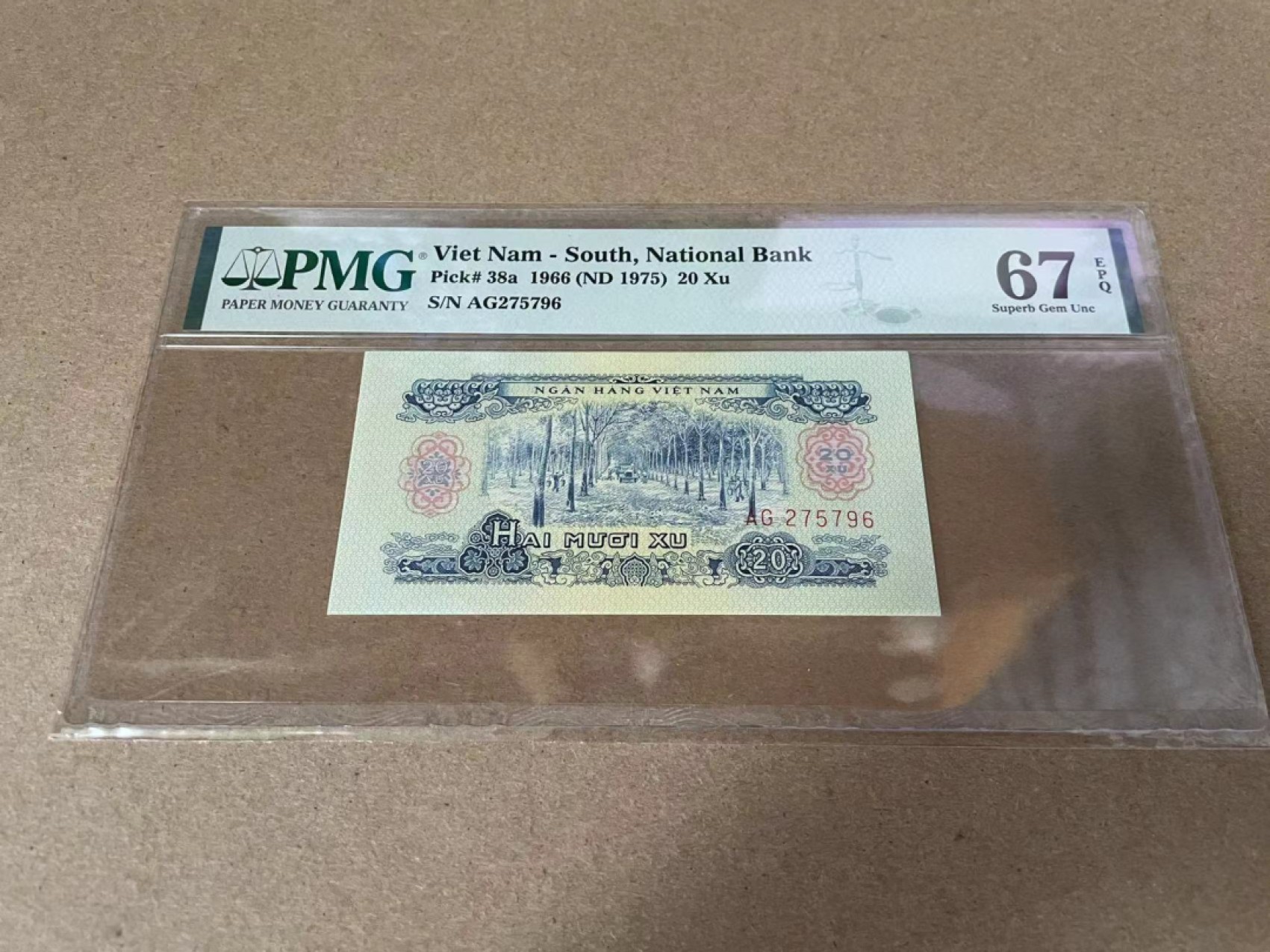 【Blue Auction】✨世界纸币精拍第309期——莫总专场XVII【精】 南越 1966年20徐 PMG67EPQ 高分