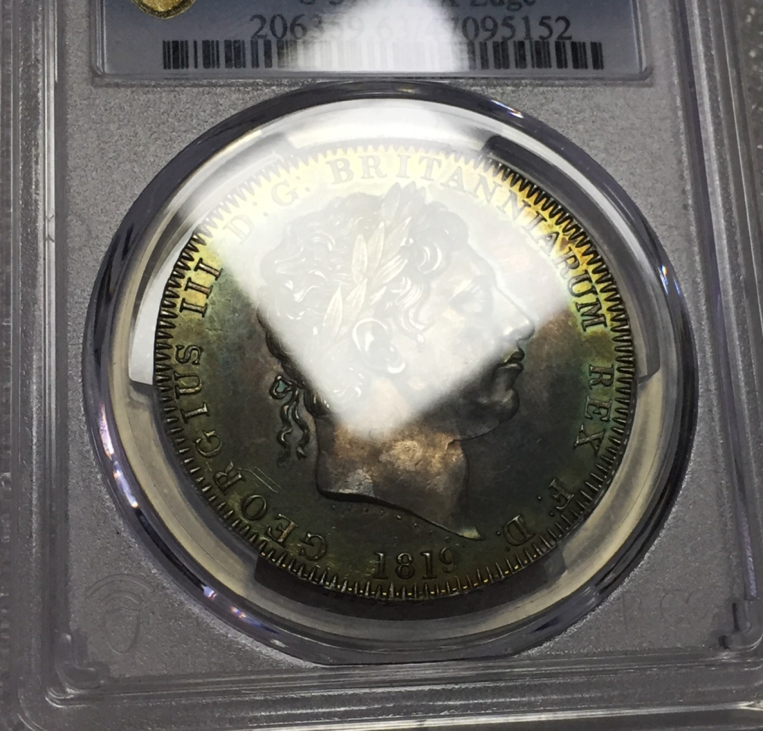 方圆集藏首期专场 PCGSMS63分英国1819年乔治三世马剑银币