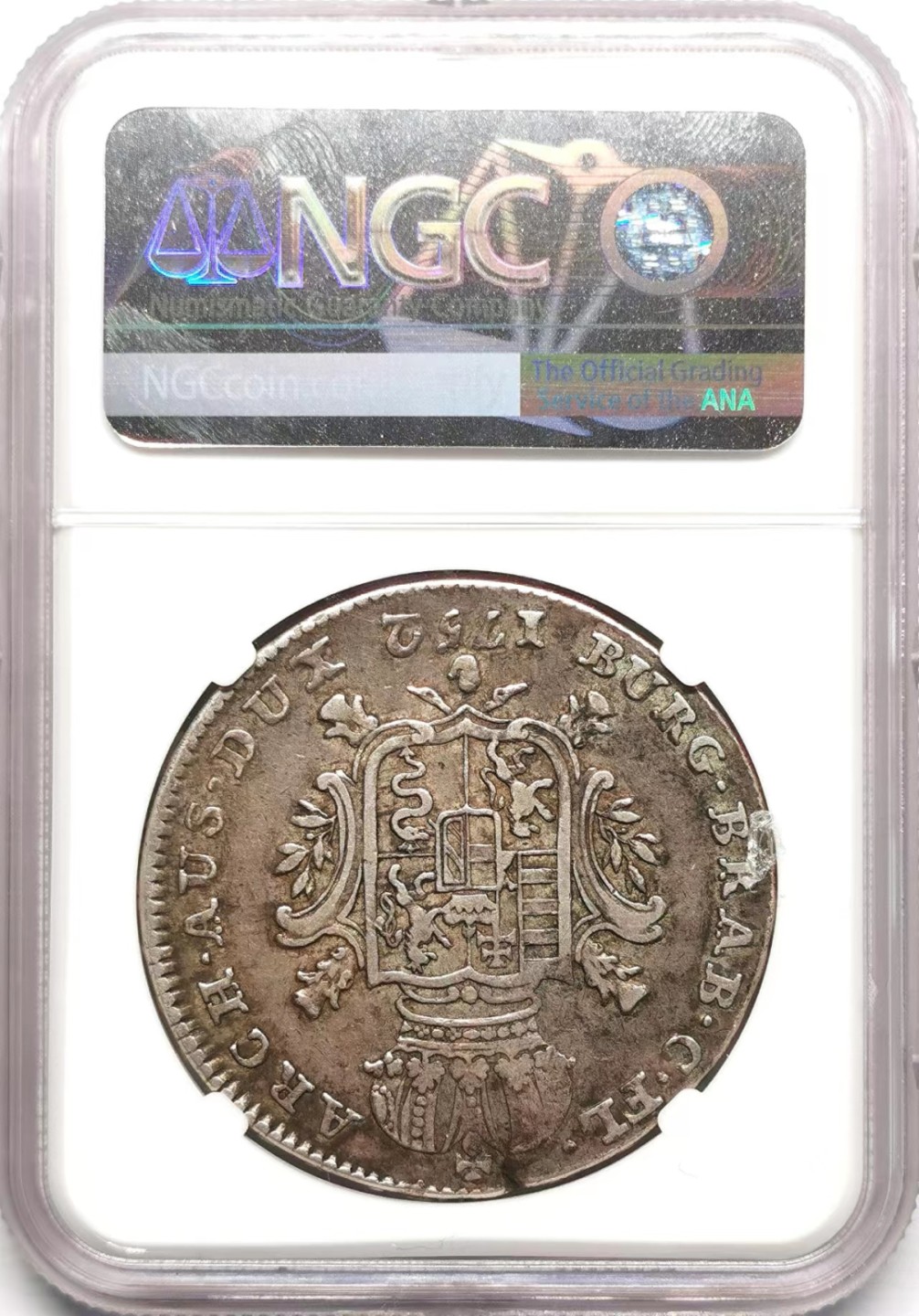 凡希社世界钱币微拍第二百三十四期 1752奥治尼德兰杜卡特大银NGC-XF40原味品！