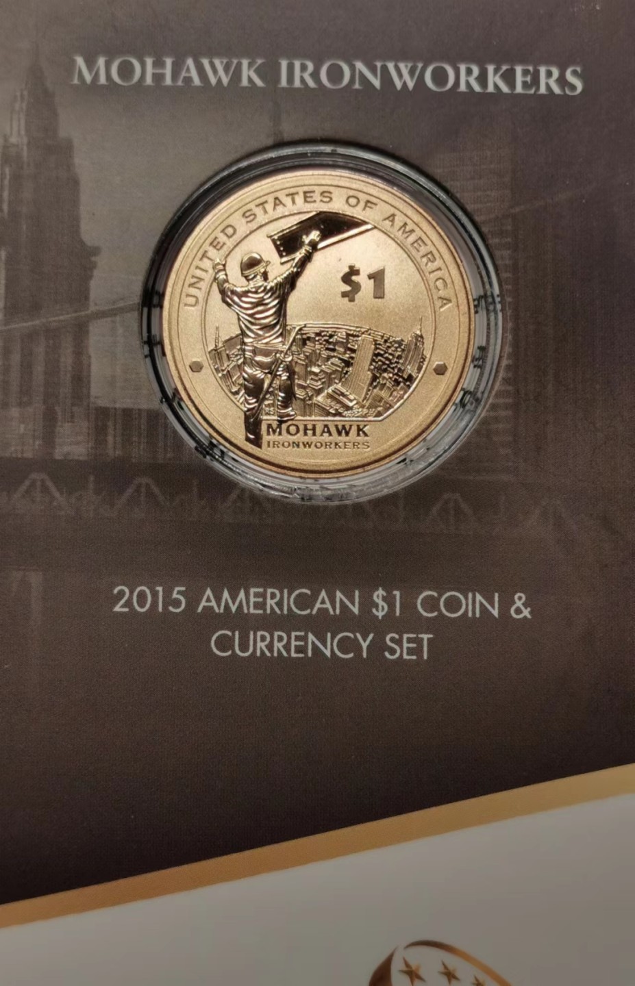 凡希社世界钱币微拍第二百三十四期 2015/2016美国创新纪念壹元卡装两套