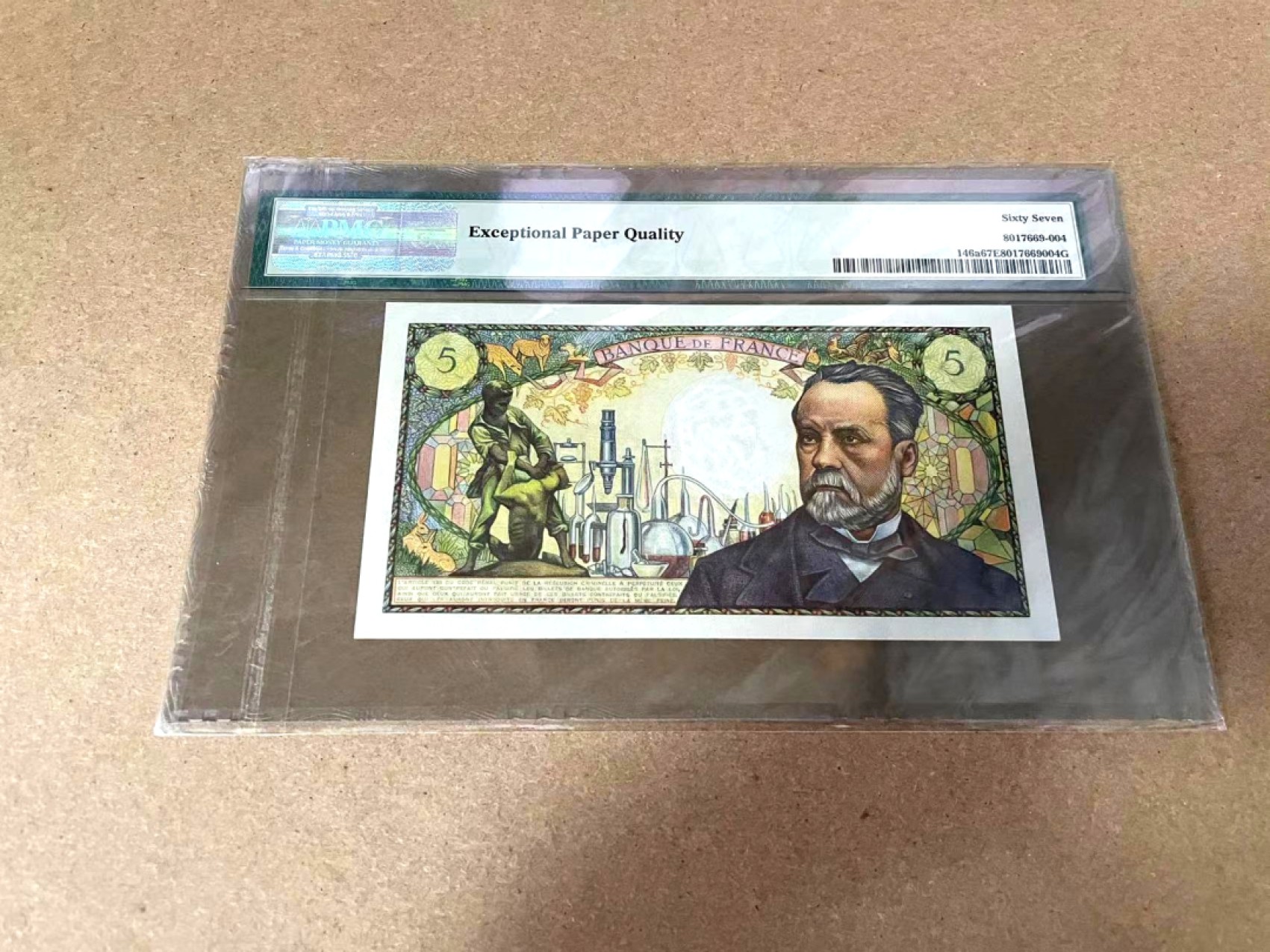 【Blue Auction】✨世界纸币精拍第309期——莫总专场XVII【精】 【无47】法国 1966年5法郎 PMG67EPQ 巴斯德 高分