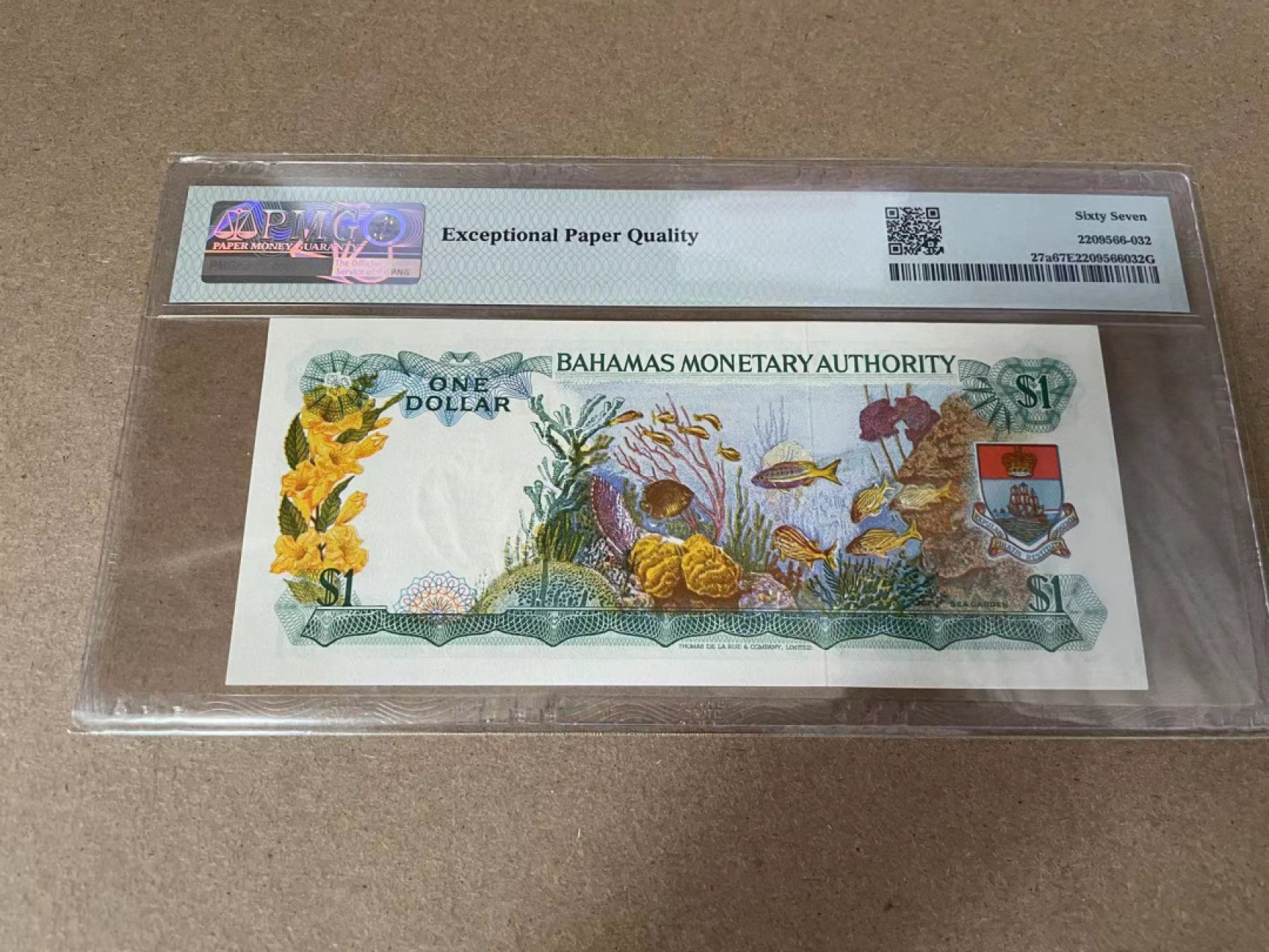 【Blue Auction】✨世界纸币精拍第309期——莫总专场XVII【精】 巴哈马 1968年1元 PMG67EPQ 女王 彩背 