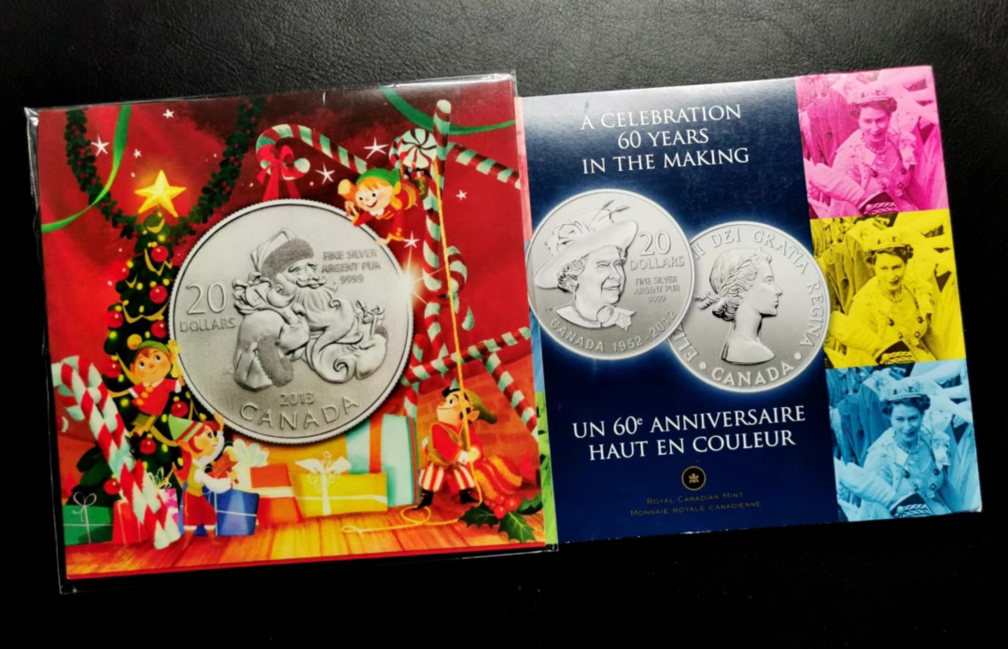 凡希社世界钱币微拍第二百三十四期 2012/2013加拿大20加元纪念银币卡装两套
