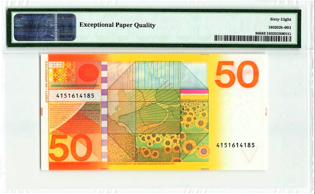 【Blue Auction】✨世界纸币精拍第309期——莫总专场XVII【精】 荷兰 1982年50盾 PMG68EPQ 超高分 经典向日葵
