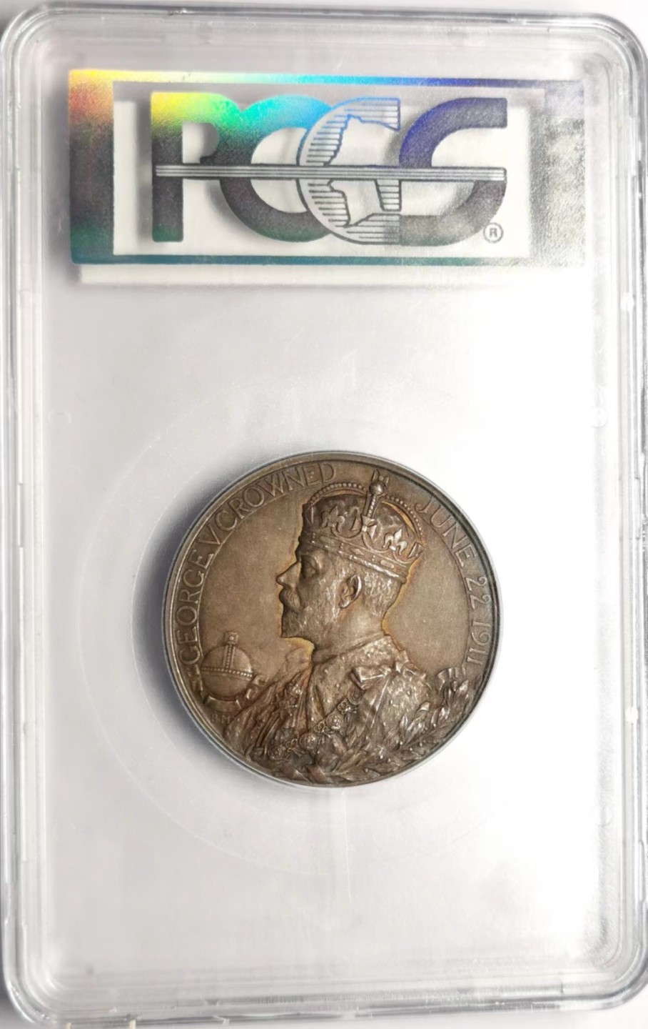 凡希社世界钱币微拍第二百三十四期 1911英国乔五加冕纪念银章PCGS-SP64