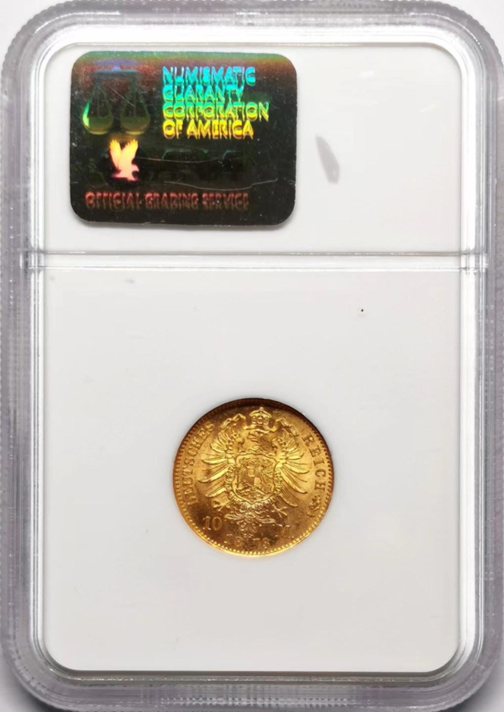 凡希社世界钱币微拍第二百三十四期 1873A普鲁士短翅10马克金币NGC-MS66