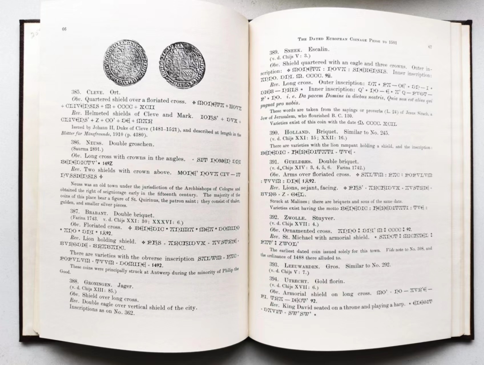 凡希社世界钱币微拍第二百三十四期 《1501年以前欧洲带记年钱币目录》九品