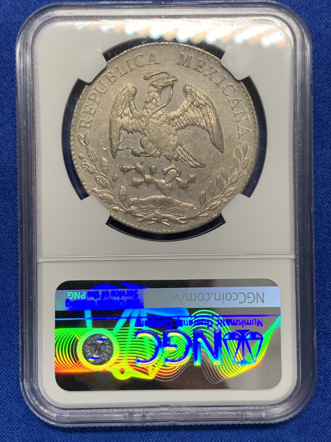 《竞宝斋》第149场-周日，周一，周四 3场 (全场包邮) NGC UNC 墨西哥 1895年 8R 花边鹰洋 大银币 地板好 光度也好