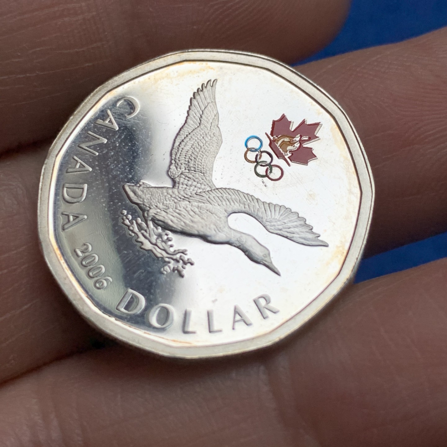 《竞宝斋》第149场-周日，周一，周四 3场 (全场包邮) 2006年加拿大奥运会精制纪念银币一元，发行量很少