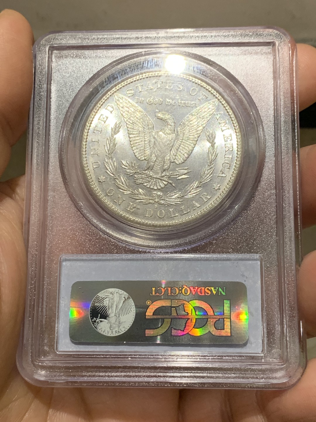 《竞宝斋》第149场-周日，周一，周四 3场 (全场包邮) PCGS-MS64 美国 1881年 摩根大银币 原光好品  细节极好