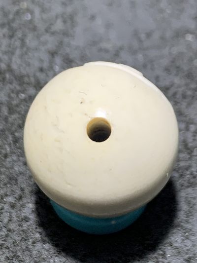 精美戈壁彩玉手工雕刻道字圆珠一个！ 精美戈壁彩玉手工雕刻道字圆珠一个！