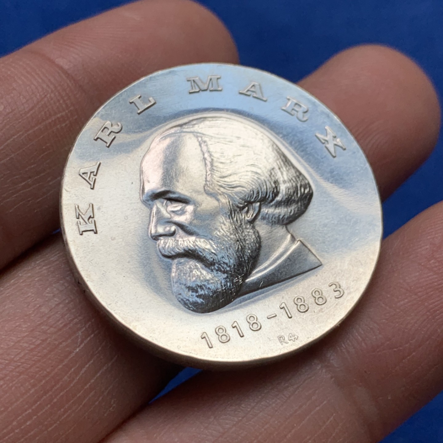 《竞宝斋》第149场-周日，周一，周四 3场 (全场包邮) 1968年民主德国革命导师马克思诞辰 20马克纪念银币